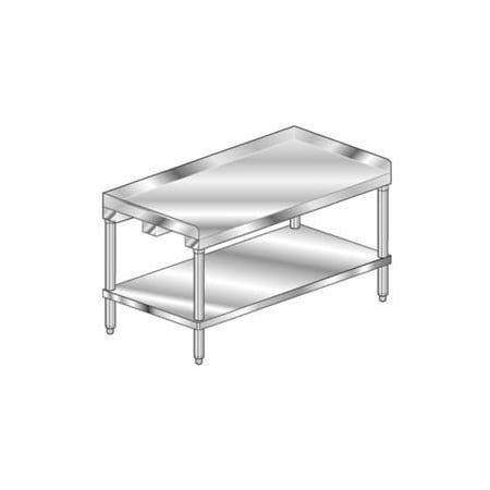 Aero Aero Manufacturing Equipment Stand W/ Undershelf, 16 Ga 430 Stainless Steel Top, 84"Wx30"D 4ES-3084